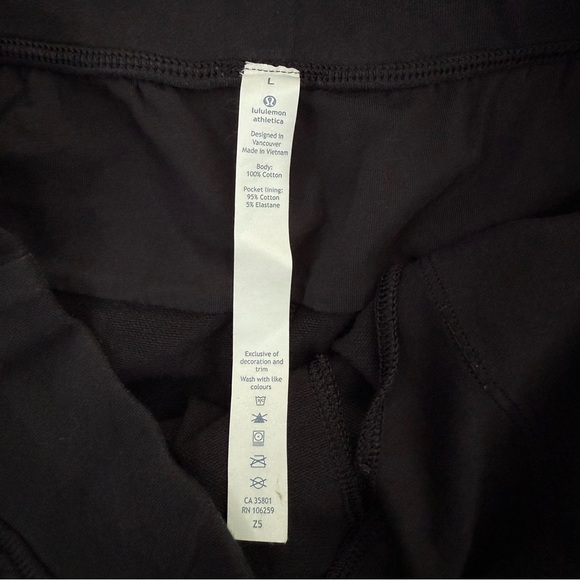 Men’s Lululemon Athletic Workout Drawstring 100% Cotton 9” Shorts Pockets Large - Picture 13 of 16